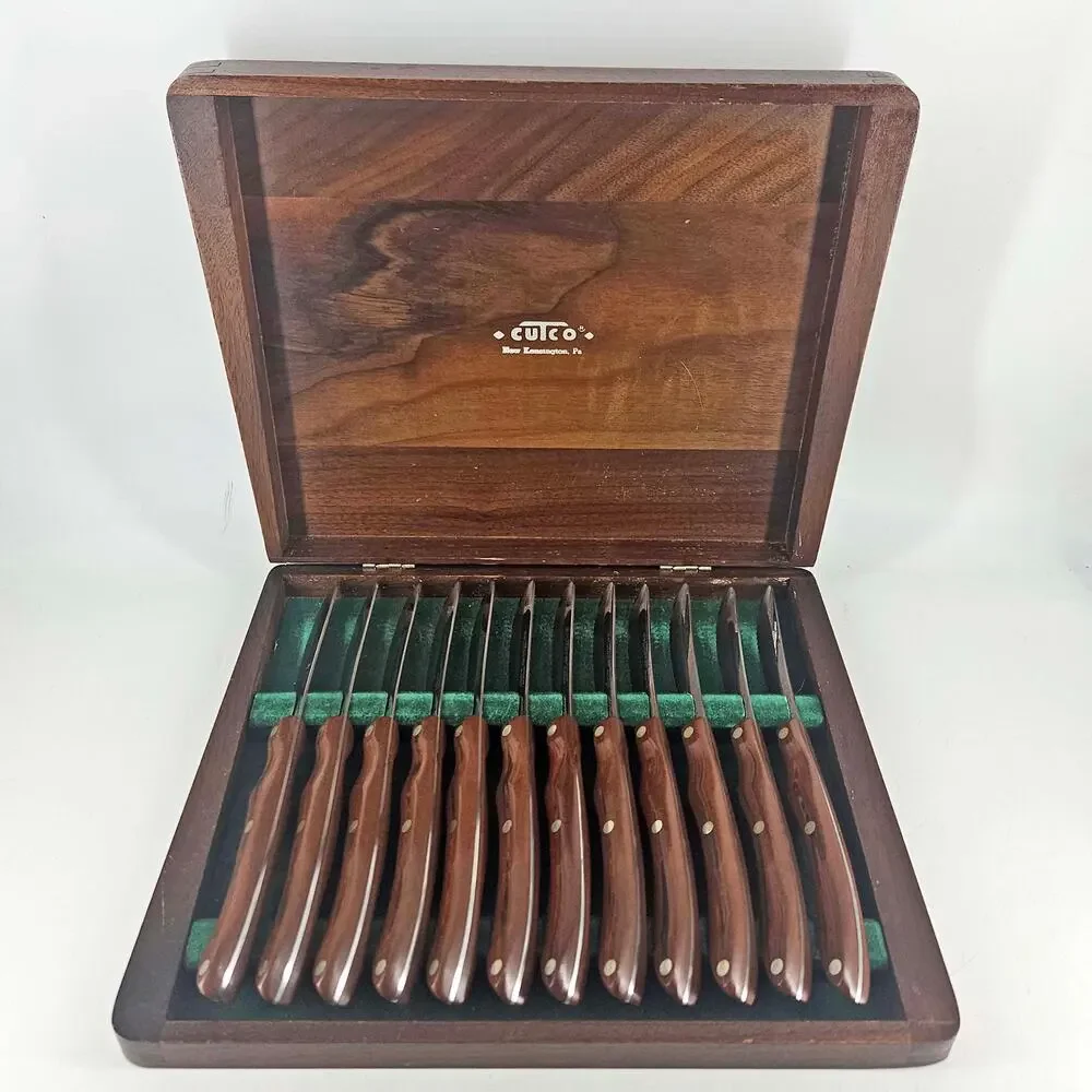 Cutco Swirl Handle Serrated Steak Knife Knives Set Of 12 1059 Original box